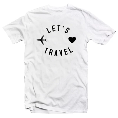 Let's Travel Utazós Feliratos Póló Let's Travel Utazós Feliratos Póló