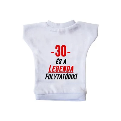 30 és a Legenda Folytatódik! Ajándék Szülinapi Üvegpóló