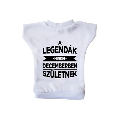 A Legendák Mindig Decemberben Születnek Ajándék Szülinapi Üvegpóló