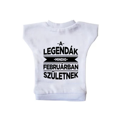 A Legendák Mindig Februárban Születnek Ajándék Szülinapi Üvegpóló