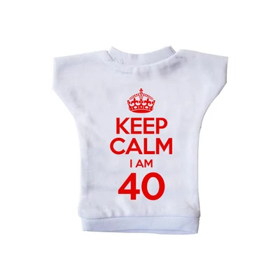 KEEP CALM, I'M 40 Szülinapi Ajándék Üvegpóló