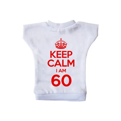 KEEP CALM, I'M 60 Szülinapi Ajándék Üvegpóló