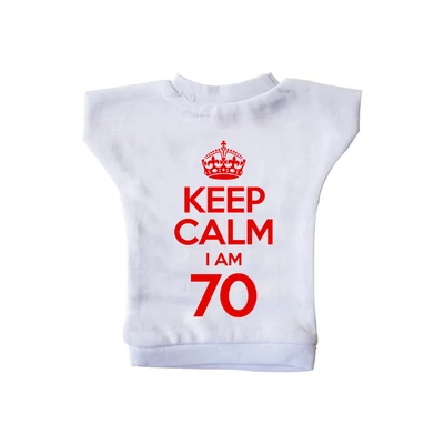 KEEP CALM, I'M 70 Szülinapi Ajándék Üvegpóló