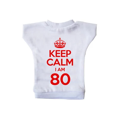 KEEP CALM, I'M 80 Szülinapi Ajándék Üvegpóló
