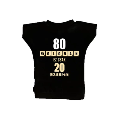 80 az új 20 - Vicces Ajándék Szülinapi Üvegpóló