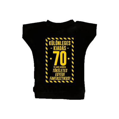 Különleges Kiadás - 70 és Még Mindig Tökéletes Ajándék Szülinapi Üvegpóló