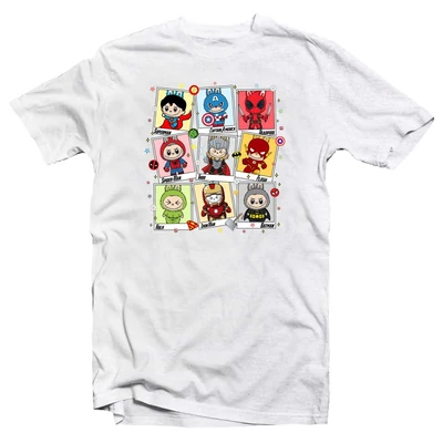 Labubu Mintás Vicces Póló - Bosszúállók Labubu Mintás Vicces Póló - Bosszúállók