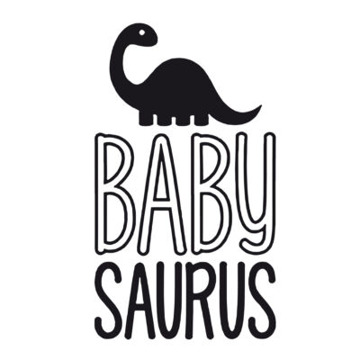 Kép 2/4 - Babysaurus Dínó Mintás Cuki Baba Body Ruha 2
