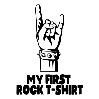 Kép 2/4 - My First Rock T-shirt Cuki Baba Body Ruha 2