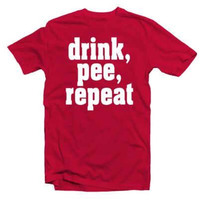 Kép 1/3 - Drink, Pee, Repeat' Feliratos Fesztivál Póló