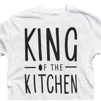 Kép 2/3 - King of the Kitchen - Konyha Királya Ajándék Póló 2
