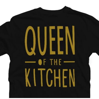 Kép 2/3 - Queen of the Kitchen - Konyha Királynője Ajándék Póló 2
