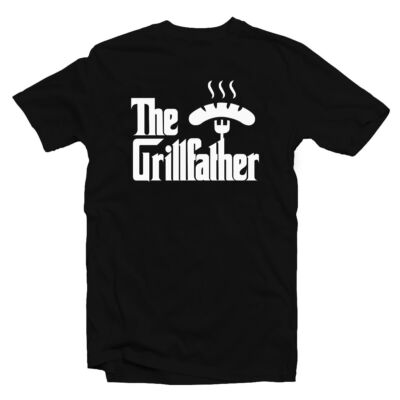 Kép 1/3 - The Grillfather - Kolbász Ajándék Póló Grill Rajongóknak