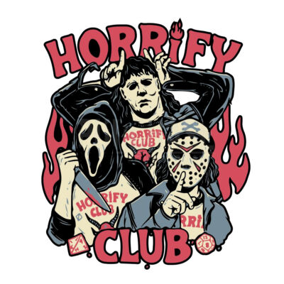 Kép 2/2 - Horrify Club Vicces Ajándék Póló Halloween-re 2