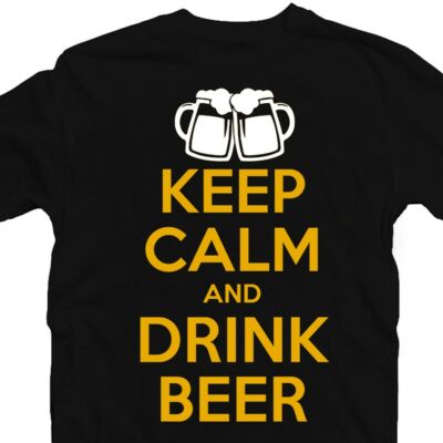Kép 3/3 - Keep Calm And Drink Beer Ajándék Póló 2