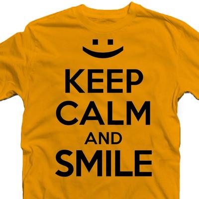 Kép 3/3 - Keep Calm And Smile Ajándék Póló 2