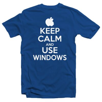 Kép 1/3 - Keep Calm And Use Windows Ajándék Póló
