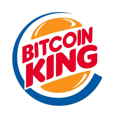 Kép 2/3 - Bitcoin King' Vicces, Feliratos Póló 2