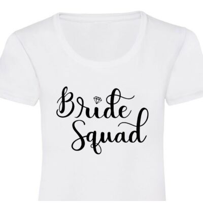 Kép 2/3 - Diamond Bride Squad Feliratos Női Póló Lánybúcsúra 2