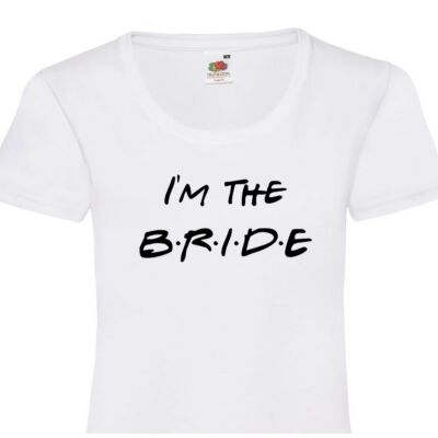 Kép 2/3 - I'm the Bride Női Póló Lánybúcsúra 2