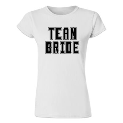 Kép 1/3 - Team Bride' Feliratos Lánybúcsú Női Póló