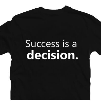 Kép 2/2 - Success is a Decision Motiváló