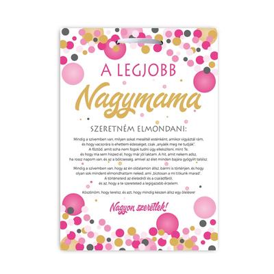 Kép 1/2 - A legjobb Nagymama Ajándék tábla