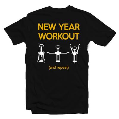 Kép 1/2 - New Years Workout Feliratos Póló