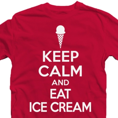Kép 3/3 - Keep Calm And Eat Ice Cream Meglepetés Póló 2