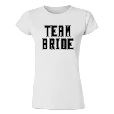 Kép 1/3 - Team Bride' Feliratos Lánybúcsú Női Póló