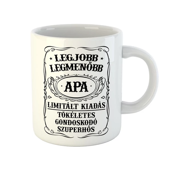 Legjobb, Legmenőbb Apa Ajándék Bögre