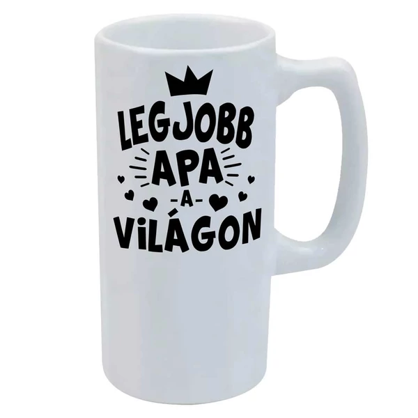 Legjobb Apa a Világon Korona Ajándék Söröskorsó