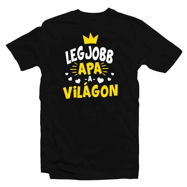 Legjobb Apa a Világon Korona Ajándék Póló