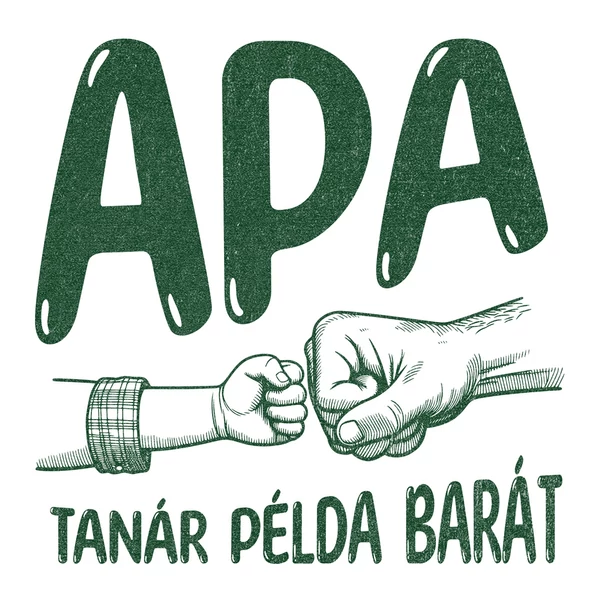 Apa: Tanár, Példa, Barát Ajándék Póló 2