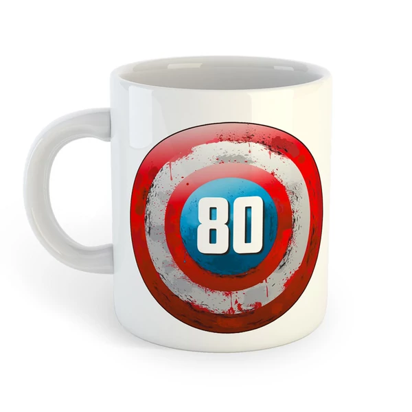 80 és a Legenda Folytatódik! Ajándék Szülinapi Bögre 2