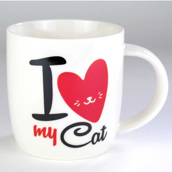 Macskás Bögre - I love my Cat Felirattal