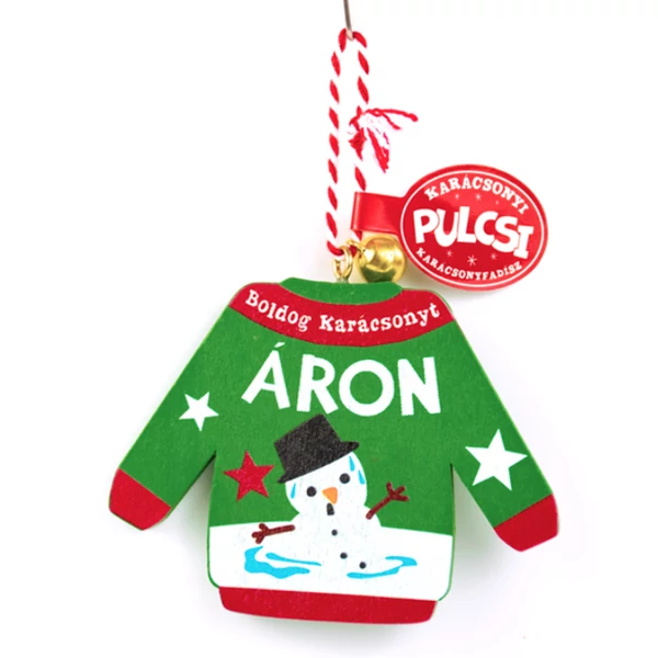 Karácsonyi Pulcsi Dísz: Áron