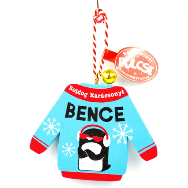 Karácsonyi Pulcsi Dísz: Bence