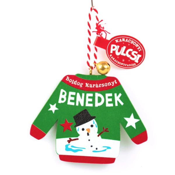Karácsonyi Pulcsi Dísz: Benedek