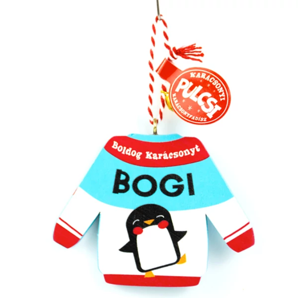 Karácsonyi Pulcsi Dísz: Bogi