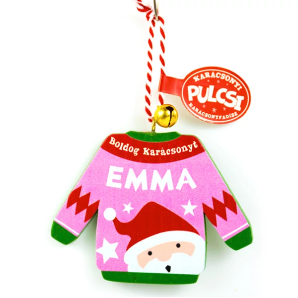 Karácsonyi Pulcsi Dísz: Emma