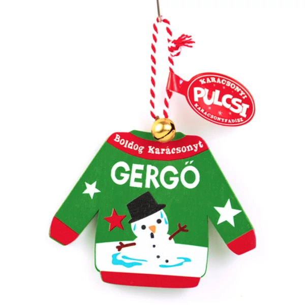 Karácsonyi Pulcsi Dísz: Gergő
