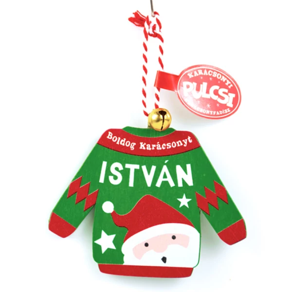 Karácsonyi Pulcsi Dísz: István