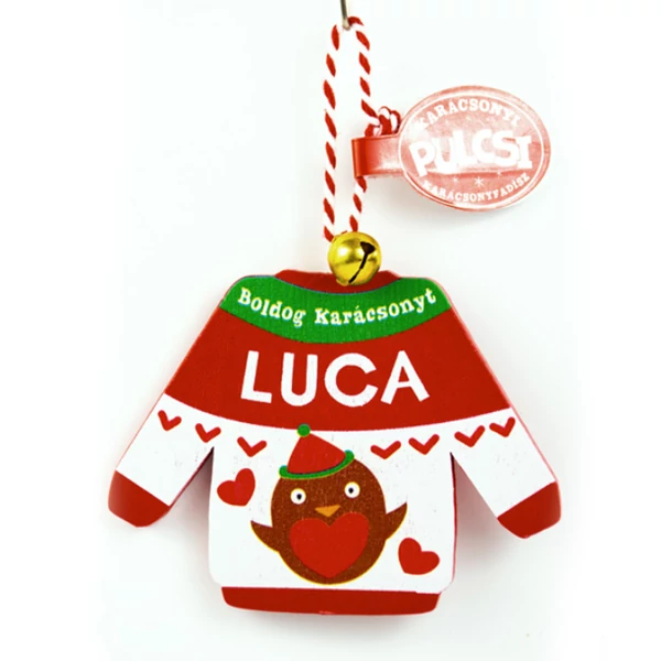 Karácsonyi Pulcsi Dísz: Luca