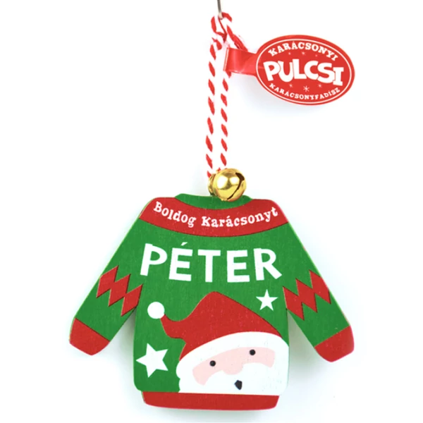 Karácsonyi Pulcsi Dísz: Péter