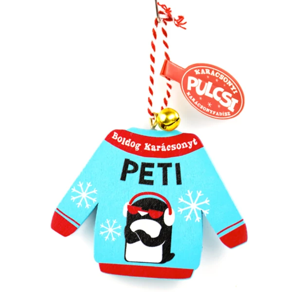 Karácsonyi Pulcsi Dísz: Peti