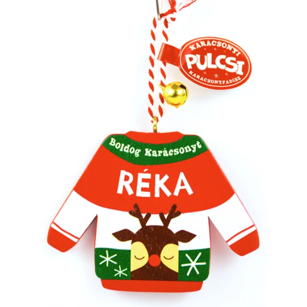 Karácsonyi Pulcsi Dísz: Réka