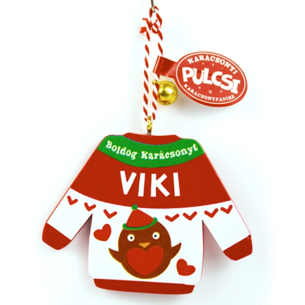 Karácsonyi Pulcsi Dísz: Viki