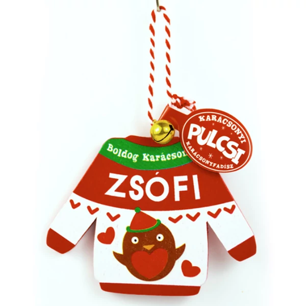 Karácsonyi Pulcsi Dísz: Zsófi