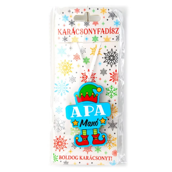 Apa Manó Feliratú Lifestyle Karácsonyfadísz